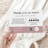Pastel Pink Business Bedankt