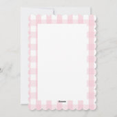 Pastel Pink Car Farmhouse Check Merry kerst Feestdagenkaart (Achterkant)