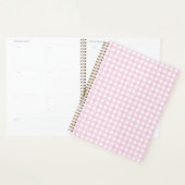 Pastel Pink Checks Planner (Display)