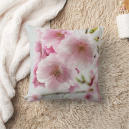 Pastel Pink Cherry Blossom Pillow Kussen