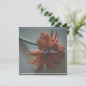 Pastel Pink Chrysanthemum Jouw tekst Flat Kaart (Staand voorkant)