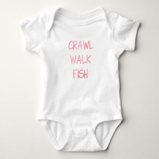 Pastel Pink crawl Walvis Romper (Voorkant)
