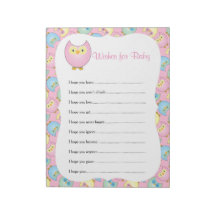 Pastel Pink Cute Owl Baby shower Thema - Vernissen