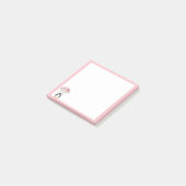Pastel Pink Cute Penguin Parachute Post-It Notes (Schuin)