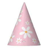 Pastel Pink Daisies Feesthoedjes (Links)