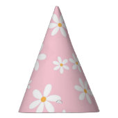 Pastel Pink Daisies Feesthoedjes (Rechts)