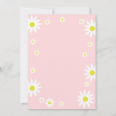 Pastel Pink Daisy 2e verjaardag Boho White Kaart (Achterkant)