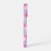 Pastel Pink Diamond Pattern Phone Case iPhone 16 Hoesje (Rechterkant)