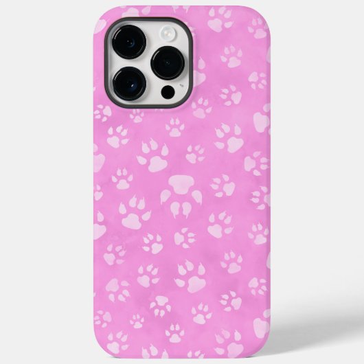 PASTEL PINK DOG PAWS Case-Mate iPhone CASE (Achterkant)