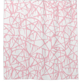 pastel pink dripping pentagram grunge punk douchegordijn