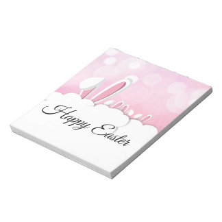 Pastel Pink Easter Bunny Ears Notoad Notitieblok