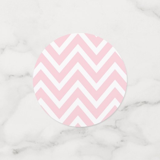 Pastel Pink Elephant Personalized Baby Girl Confetti (Kleine voorkant)