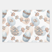 PASTEL PINK EN BLAUWE EASTER-EIEREN INPAKPAPIER VEL (Voorkant 2)