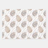 PASTEL PINK EN BLAUWE EASTER-EIEREN INPAKPAPIER VEL (Voorkant 3)