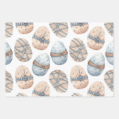 PASTEL PINK EN BLAUWE EASTER-EIEREN INPAKPAPIER VEL (Voorkant 2)