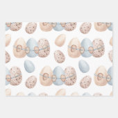 PASTEL PINK EN BLAUWE EASTER-EIEREN INPAKPAPIER VEL (Voorkant)