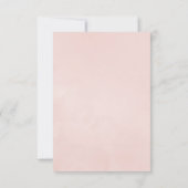 Pastel Pink en Gray Boho Floral Baby shower Bedankkaart (Achterkant)