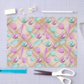 PASTEL PINK EN GROENE CHRISTMAS-SNOEPJES TISSUEPAPIER (Craft)