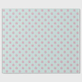 Pastel Pink en Mint Green-kerstversieringen Cadeaupapier (Vlak)