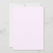 Pastel Pink en Paarse Moderne Weddenschap Kaart (Achterkant)