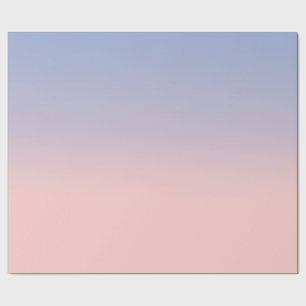 Pastel Pink en Sky Blue ombre Cadeaupapier