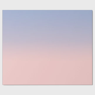 Pastel Pink en Sky Blue ombre Cadeaupapier