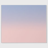 Pastel Pink en Sky Blue ombre Cadeaupapier (Vlak)