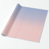 Pastel Pink en Sky Blue ombre Cadeaupapier (Uitgerold)