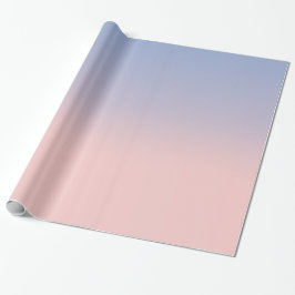 Pastel Pink en Sky Blue ombre Cadeaupapier