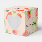 Pastel Pink Floral Bedankdoosjes (Voorkant Zijde)