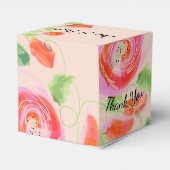 Pastel Pink Floral Bedankdoosjes (Achterkant)