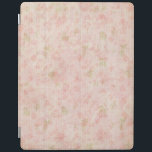 Pastel Pink Floral iPad Cover<br><div class="desc">Zachtgespannen zachte pastelroze rozen en bladeren op een lichtroze achtergrond.</div>
