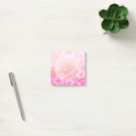 Pastel Pink Floral Ombre Post-it® Notes (Kantoor)