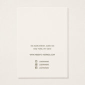 Pastel Pink Floral Script Font die juwelen verdien Visitekaartje (Achterkant)