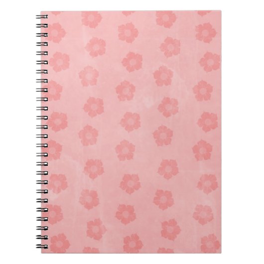 Pastel Pink Flowers Notitieboek (Voorkant)