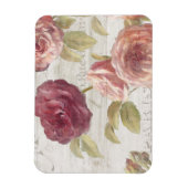 Pastel Pink Franse Rozen Magneet (Verticaal)