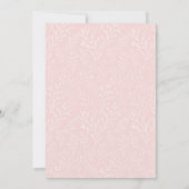 Pastel Pink Garden Rozen Baby shower Girl Kaart (Achterkant)