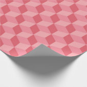 PASTEL PINK GEOMETRIC CUBE PATTERS CADEAUPAPIER (Hoek)