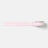 Pastel pink gingham grosgrain lint (Voorkant)