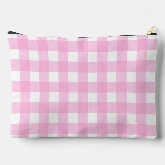 Pastel Pink Gingham Pattern Etui (Achterkant)