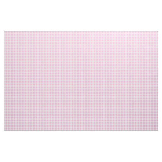 Pastel Pink Gingham Pattern Stof (Yard (91,4 cm))