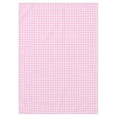 Pastel Pink Gingham Pattern Tafelkleed (Voorkant)