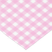 Pastel Pink Gingham Pattern Tafelkleed (Gekanteld)
