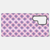Pastel Pink Gingham Phone Case Samsung Galaxy Hoesje (Achterkant horizontaal)