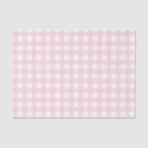 Pastel pink gingham tissuepapier