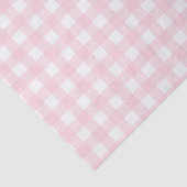 Pastel pink gingham tissuepapier (Detail)