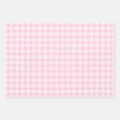 Pastel Pink Gingham Wrapping Paper Sheets (Voorkant)