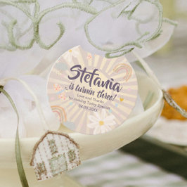 Pastel Pink Girl Birthday Сustom Favor Tags Bedankjes Labels