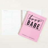 Pastel Pink Girl Boss Babe Business Eigenaar Planner (Display)
