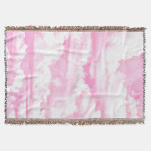 Pastel Pink Girly Clouds Decor Deken